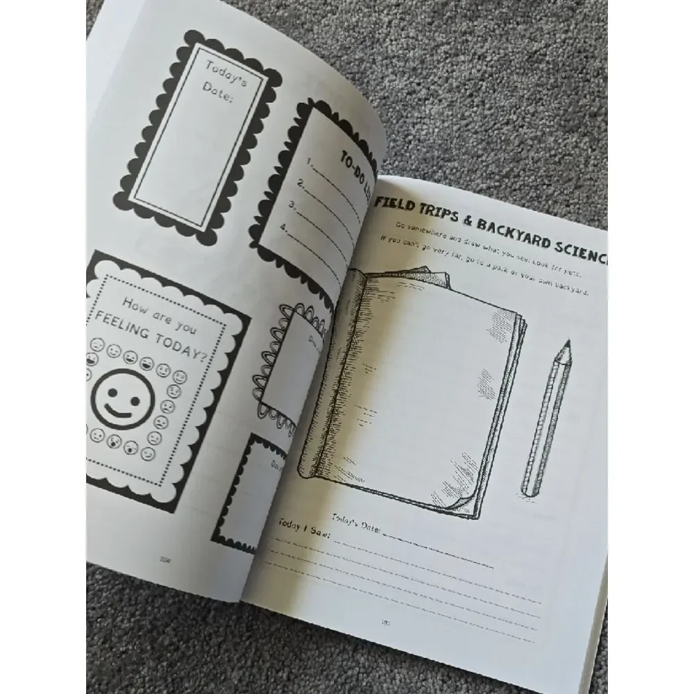 Minecraft 'All About Pets' Fun Schooling Journal - Orange & Gray